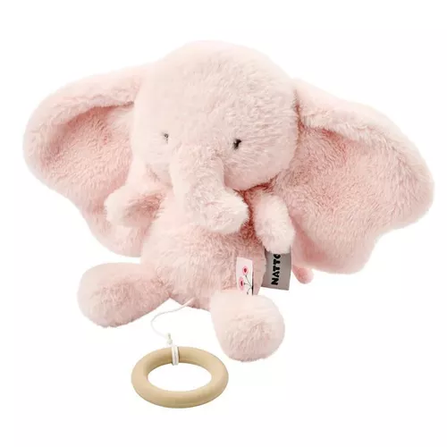 cumpără Jucărie cu pandantiv Nattou 759182 Fanfan musical plush toy elephant pink în Chișinău 