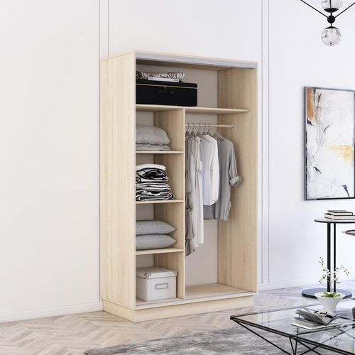 cumpără Dulap Mobildor-Lux Fox uși glisante din PAL (180x60x240H cm) Sonoma în Chișinău 