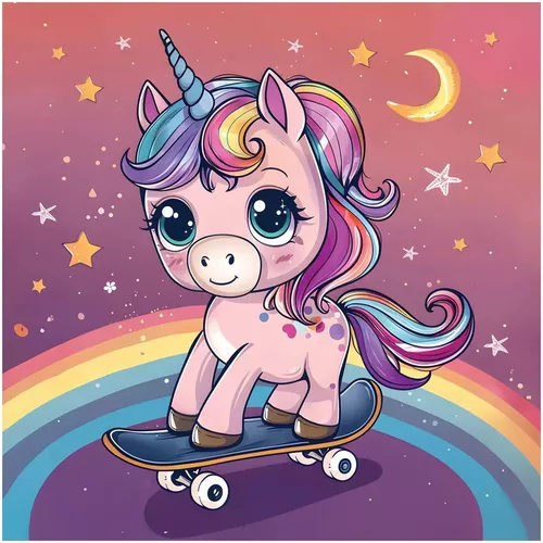 cumpără Puzzle Три Совы RL376353 "Unicorn pe skateboard",16 elemente în Chișinău 