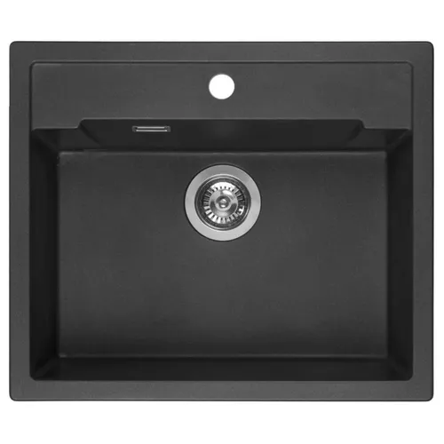 купить Мойка кухонная Reginox R31049 Amsterdam 54 Tapwing Black Silvery в Кишинёве 