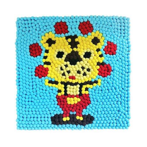 cumpără Set de creație New World B73 Tablou cu pompoane 30x30cm Tigru în Chișinău 