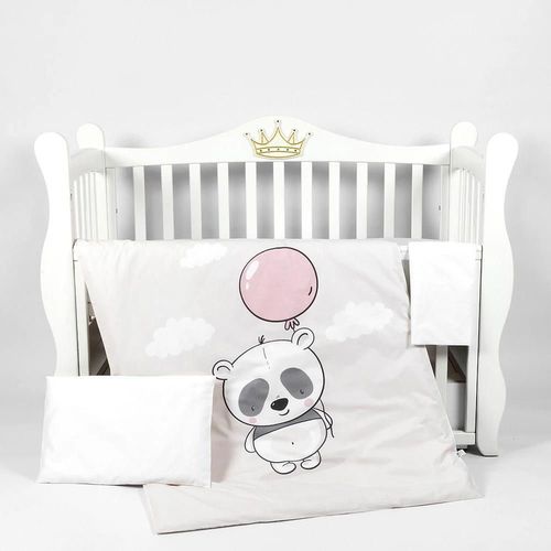 купить Детское постельное белье PernaMea Set lenjerie 3 piese Premium Panda (PM.100469/2) в Кишинёве 