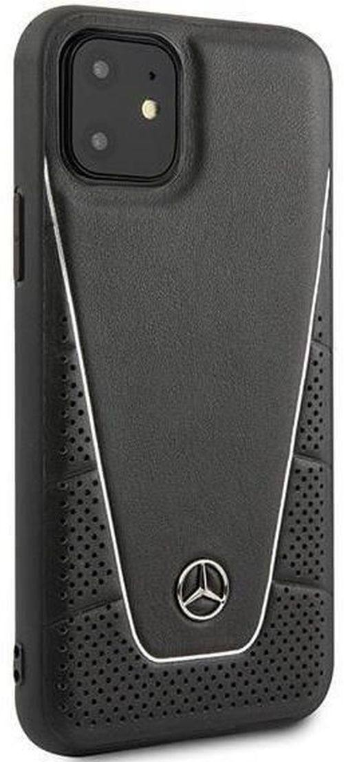 купить Чехол для смартфона CG Mobile Mercedes Quilted Smooth Cover for iPhone 11 Black в Кишинёве 