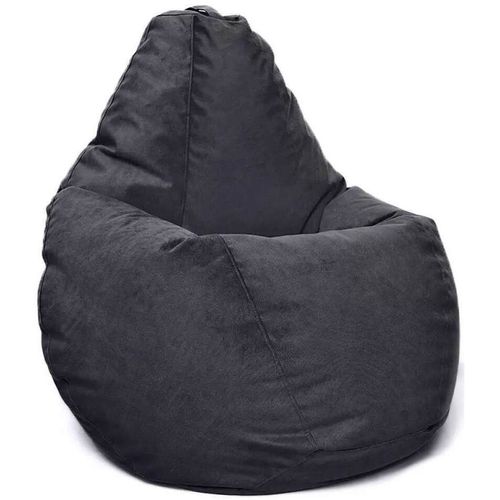 cumpără Fotoliu BeanBag BeanBag BM5881, Fotoliu Maserrati Velour In Forma de Para, Mare, Negru în Chișinău 