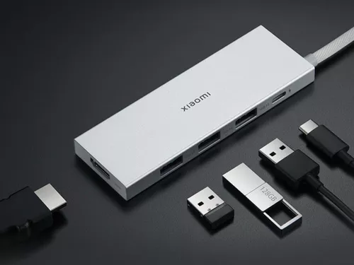 cumpără Adaptor de rețea USB Xiaomi 5-in-1 Type-C Hub în Chișinău 