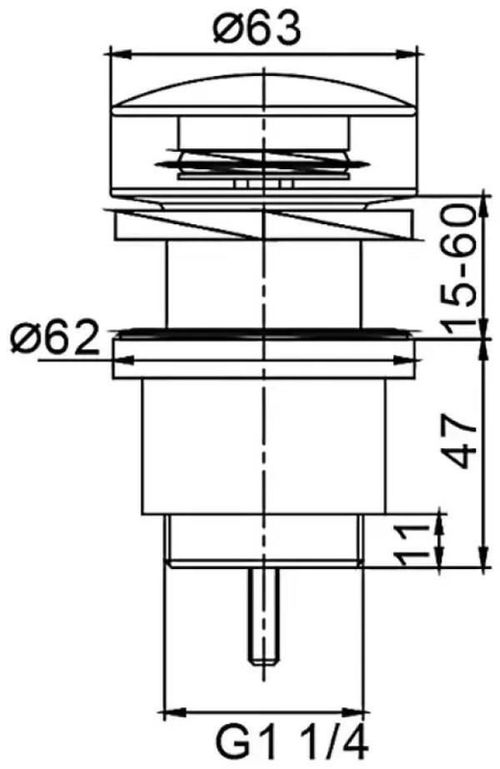 cumpără Ventil click-clack Frap F 62-3 Gold 1 1/4" în Chișinău 