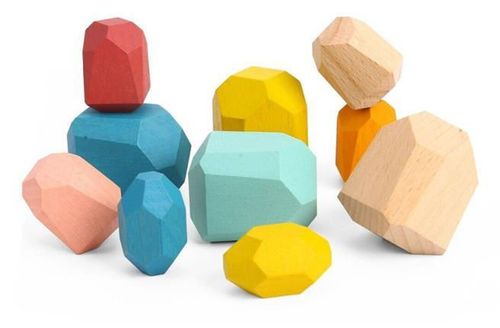 купить Игрушка Tooky Toy TH299 Setul de lemn Pietre, 57216 в Кишинёве 