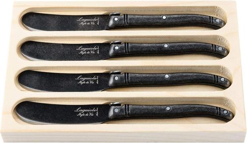 купить Набор ножей Laguiole Luxury Line 4 Butter Knives Oak Stonewash set 4 buc в Кишинёве 