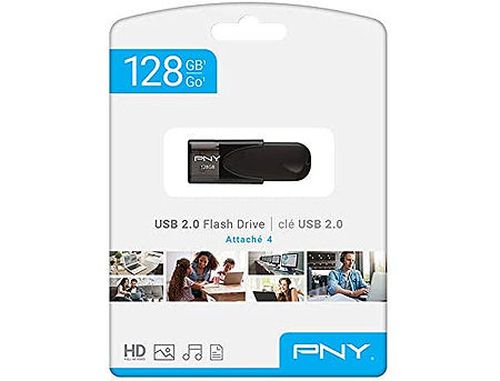 купить 128GB USB Flash Drive PNY Attache 4, Black, USB 2.0, FD128ATT4-EF (memorie portabila Flash USB/внешний накопитель флеш память USB) в Кишинёве 