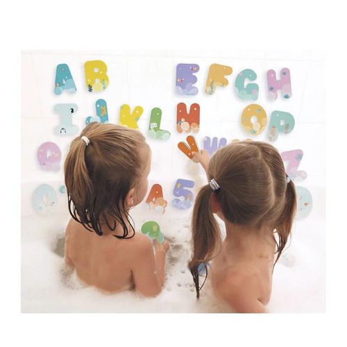 купить Игрушка для купания Janod J04709 Bath Set Numbers and English Letters 36L в Кишинёве 