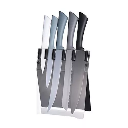 cumpără Set cuțite Excellent Houseware 52633 Set cutite EH 5buc, suport din plastic în Chișinău 