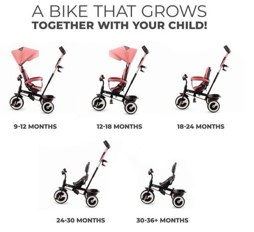 cumpără Bicicletă-cărucior KinderKraft Aston 2 Plus Pink (KRASTO02PNKPL00) în Chișinău 