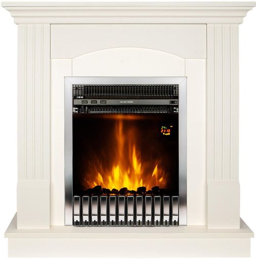 купить Камин электрический ArtFlame Nobira & Gala silver, 950x920x240mm, Alb в Кишинёве 