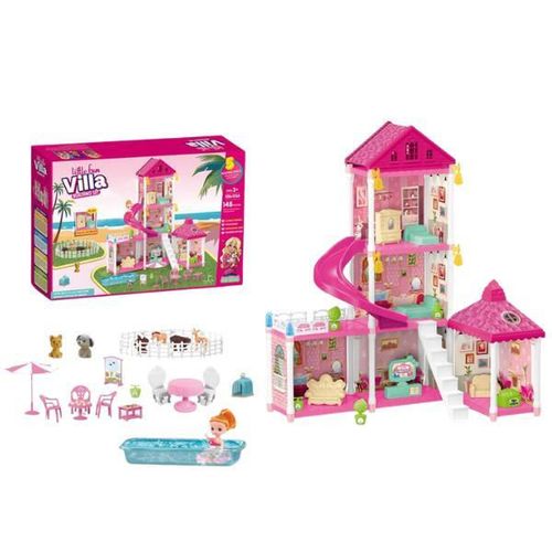 cumpără Căsuță pentru păpuși Essa 556-103A Vila Mică + accesorii, 148elem în Chișinău 