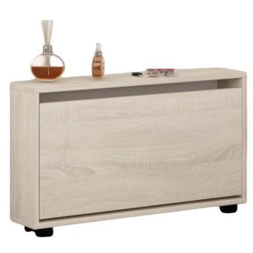cumpără Raft pentru încălțăminte Mobildor-Lux Leo Slim 100x16x47H cm Sonoma în Chișinău 