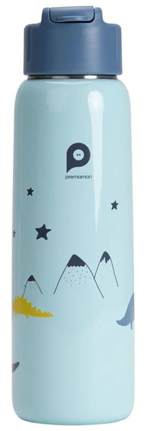 cumpără Cană cu pai Premaman PRF4A2-CCC-UNQ Sticluta termo cu pai Dino, 380ml în Chișinău 