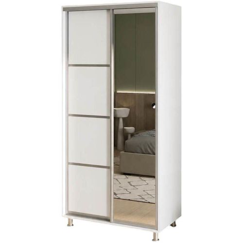 cumpără Dulap my-STYLE C10H2T01BM01-U21, 100x220, белый în Chișinău 
