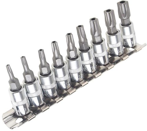 cumpără Set de tubulare, bite, duze JTC JTC-3303 Набор насадок TORX 5-гранных 1/4" TS10H-TS50H, 9 штук în Chișinău 