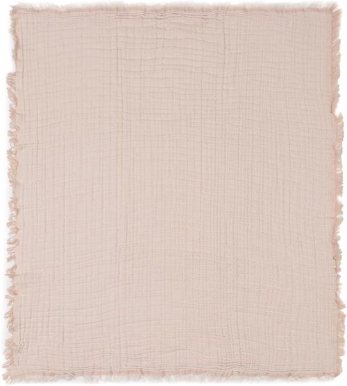 cumpără Lenjerie de pat pentru copii Jollein 521-557-68012 Paturica Fringe Moonstone/Ivory GOTS, 120x120 cm în Chișinău 