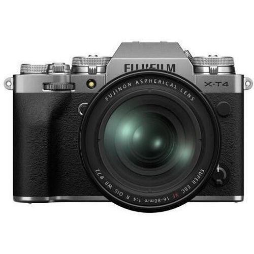 купить Фотоаппарат беззеркальный FujiFilm X-T4 silver/XF16-80mm Kit в Кишинёве 