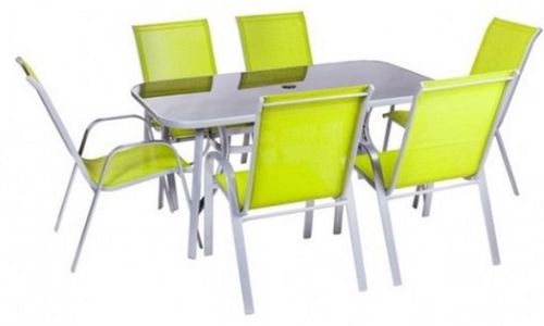 купить Садовая мебель Villager Como gri închis + sticlă imprimată negru (41076) в Кишинёве 