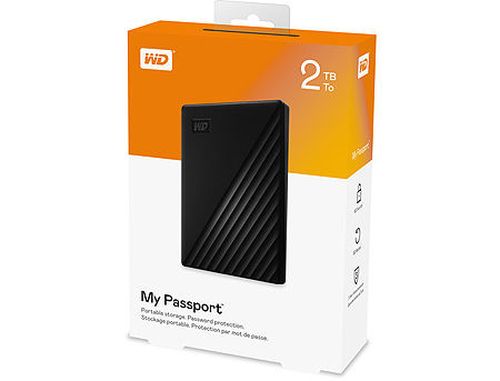 cumpără 2.5" 2TB External HDD WD My Passport WDBYVG0020BBK-WESN, Black, USB 3.0, (hard disk extern HDD/внешний жесткий диск HDD) în Chișinău 