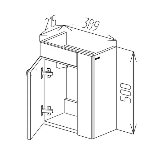 cumpără Dulap pentru lavoar Bayro подвесной Promo Como 400 гикори рокфорд în Chișinău 