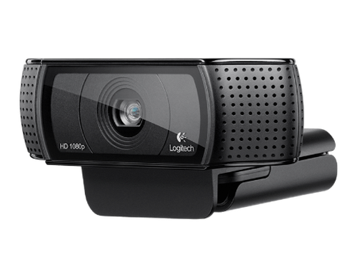 cumpără Logitech C920 HD Pro Webcam, Microphone, Carl Zeiss optics with autofocus, Full HD 1080p video capture (up to 1920 X 1080), Photos 15 megapixels (soft. enh.), RightLight2&RightSound, USB 2.0 (camera web/веб-камера), 960-001055 în Chișinău 