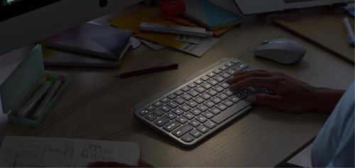 купить Клавиатура Logitech MX Keys Mini for Mac Wireless Illuminated, Pale Grey в Кишинёве 