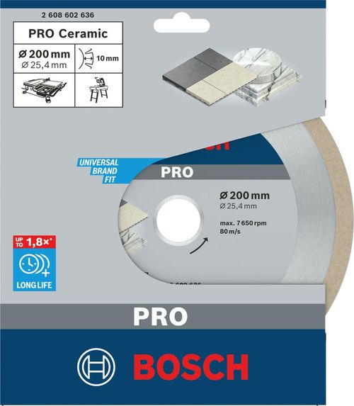cumpără Disc de tăiere Bosch 2608602636 Disc de taiere cu diamant ceramic 200mm în Chișinău 