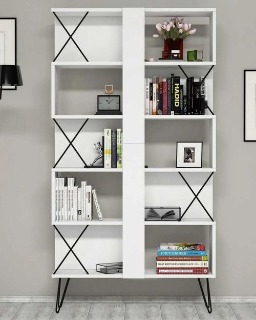 cumpără Raft de birou Trendy Extra, Alb 90x167x22cm, raft de carti în Chișinău 