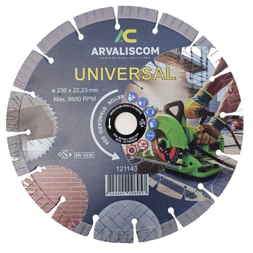 купить Диск отрезной Arvaliscom 121143 Disc diamantat Beton Standart SS9 230*22.23 16 Seg в Кишинёве 