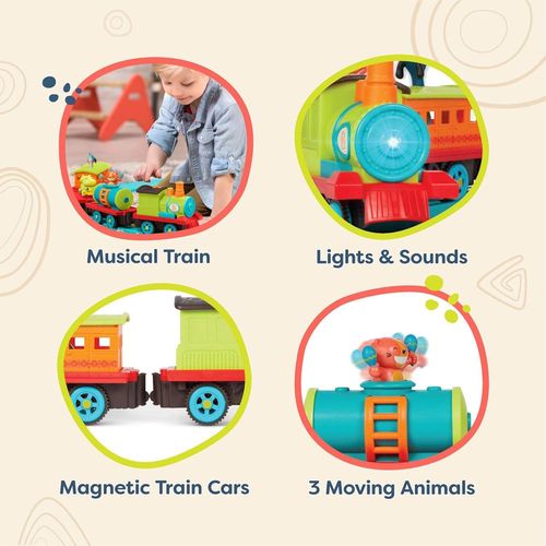 купить Игрушка Battat BX2184Z Setul de tren Critter Express, 57831 в Кишинёве 