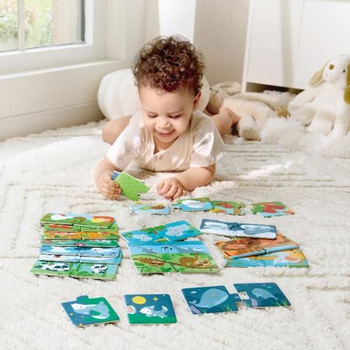 cumpără Puzzle Hape E1664 Puzzle joc Potrivește perechea – Animale și pui în Chișinău 