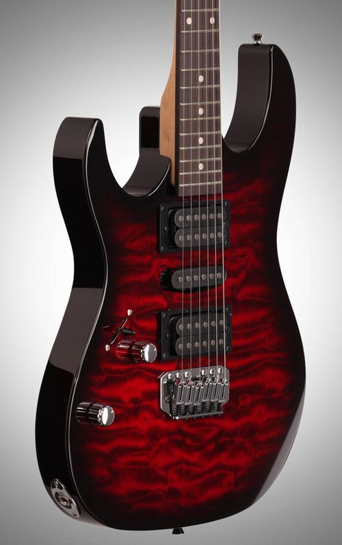 купить Гитара Ibanez GRX70QA TRB (Transparent Red Burst) в Кишинёве 