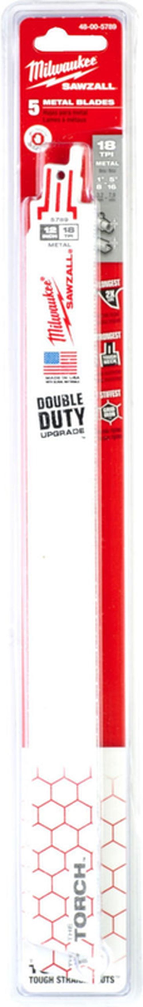 cumpără Accesoriu pentru fierăstrăie Milwaukee 48005714 THE TORCH Panza fierastrau sabie metal, 300mm, 10Tpi (5buc) în Chișinău 