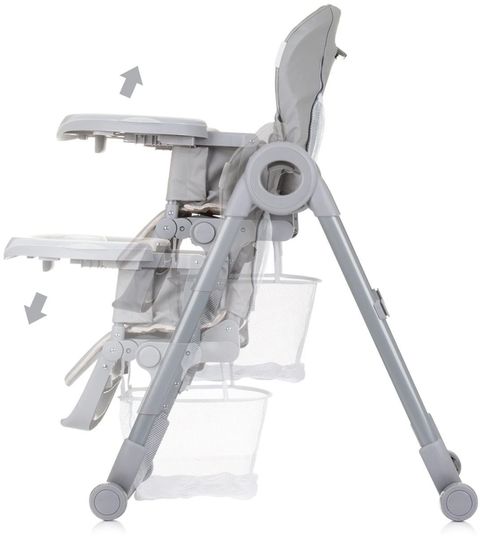 cumpără Scaun de masă Chipolino Master Chef pure grey STHMC02401GY în Chișinău 