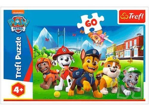 купить Головоломка Trefl 17375 Puzzles 60 Paw Patrol on the grass, Viacom PAW Patrol в Кишинёве 