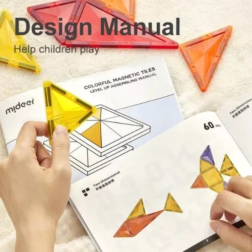 cumpără Set de construcție Mideer MD1141 Set multicolor de construcție magnetic, 100 buc. în Chișinău 