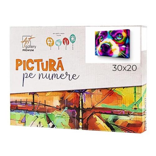купить Картина по номерам Art Gallery CX4156 20x30cm Catel multicolor в Кишинёве 