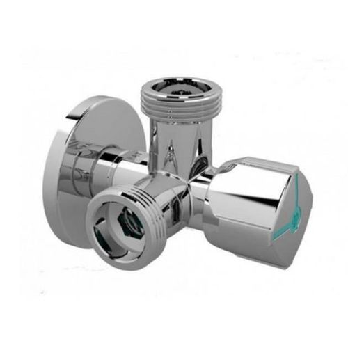 cumpără Baterie lavoar Arco 38921 Robinet coltar nichelat, Ø1/2"Mx3/4M, A80 Twin (CQ4107) în Chișinău 