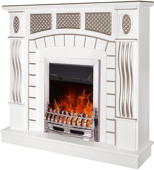 купить Камин электрический ArtFlame Amsterdam white & Gala silver в Кишинёве 