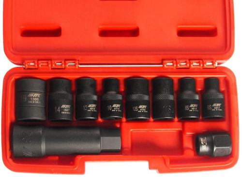 cumpără Set de tubulare, bite, duze JTC JTC-4918S набор головок специальных RIBE и 5-ти гранных 1/2", 10 предм. în Chișinău 