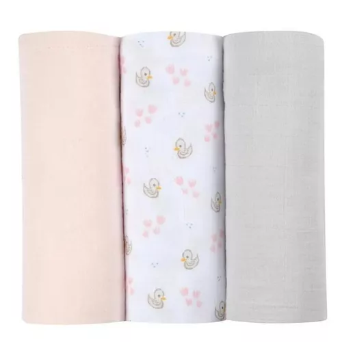 cumpără Accesoriu pentru înfășat Beaba B920343 Set 3 Museline bumbac organic 70x70 cm în Chișinău 