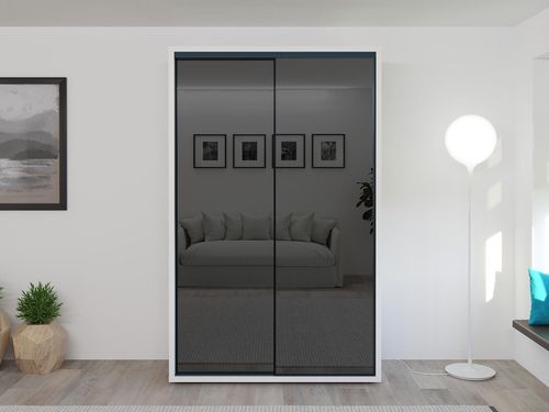 купить Шкаф Bayro Parma Graphite 1400x2250x600 белый, купе в Кишинёве 