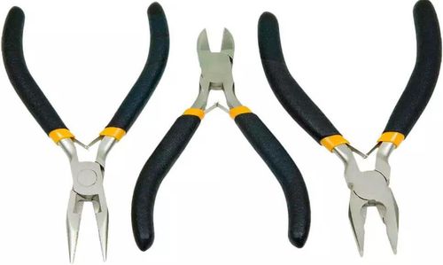 cumpără Set de unelte de mână Tolsen Set de 3 clesti Mini 115mm (10038) în Chișinău 