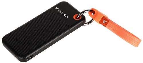 купить Накопители SSD внешние Verbatim M.2 External SSD 512GB Verbatim Pocket USB 3.2 Gen 2, Black/Orange (VER_32285) в Кишинёве 
