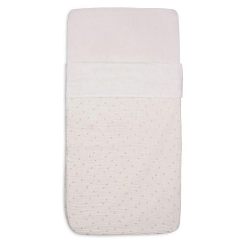 купить Детское постельное белье Jollein 008-524-68016 Cearsaf pentru patut Slub Ivory, 120x150cm в Кишинёве 