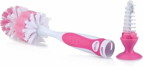 купить Аксессуар для самых маленьких Nuby ID5524 Ёршик с щёткой для чистки сосок и бутылочек в асс. в Кишинёве 