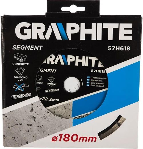 cumpără Disc de tăiere Graphite 57H618 Disc diamant segmentat 180x22.2mm în Chișinău 